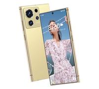 WMDMJT Telefoni sbloccati Smartphone S25 Ultra Android 14 Cellulari 16 GB di RAM 1 TB di ROM Schermo HD da 7,3" 5G Doppia SIM Fotocamera da 108 MP/72 MP 8000 mAh e penna integrata,Gold-1TB