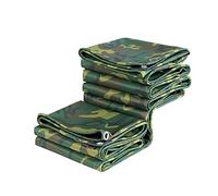 WMEIE Abdeckplanen,Telone Mimetico, Mimetico Militare Verde Impermeabile Resistente All'aperto Tenda in Tela Telone Telo di Copertura A Terra,Verde,4.5x4m
