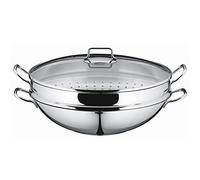 WMF 07.9256.6040 Wok con Cestello, Acciaio Inox, 36 cm