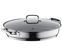 WMF Padella per pesce 0761506380 con coperchio in vetro 38x26 cm argento