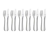 WMF 1142566390 Virginia - Set da 12 Posate da Dessert o Colazione, in Acciaio Cromargan® Protect