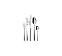 WMF - 1261916340 - Flame, Set di posate da 30 pz., per 6 persone, in Cromargan protect®: acciaio inox 18/10 lucido estremamente resistente ai graffi, coltelli con lama tranciata forgiata