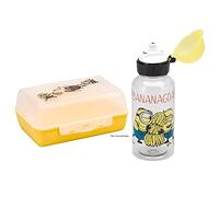WMF 1286079080 Minions Kinder Lunch Box with Flasche 2 teilig - Contenitore per il pranzo con scomparti, in Tritan, ideale per gli spostamenti, senza BPA, in plastica di alta qualità