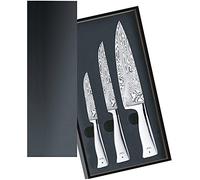 WMF 1890099998 - Set di 3 coltelli Grand Class, con Tecnologia Performance Cut e coltelli in Acciaio Damasco