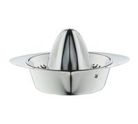 WMF Spremiagrumi gourmet con contenitore, Ø 9 cm, spremiagrumi manuale per arance, limoni, lime, acciaio inossidabile Cromargan opaco, lavabile in lavastoviglie