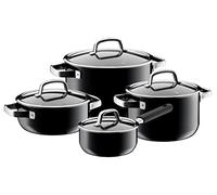 WMF 05.1485.5290 Set da 4 Pezzi, Nero, Acciaio Inox 18/8