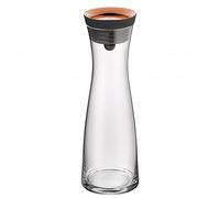 WMF 617706600 Caraffa d'acqua di base, 1.0 l, Altezza 29 cm, Decanter in vetro, Coperchio in silicone, Chiusura CloseUp, Rame