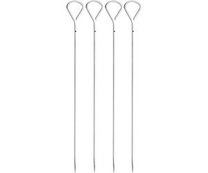 WMF BBQ Grillspieße Edelstahl 4-Teilig, 37 cm, spiedini di Frutta, Acciaio Inox 18/8