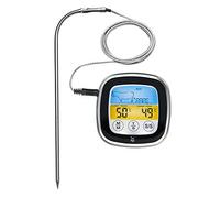 WMF BBQ Termometro digitale per carne, termometro per arrosto, termometro per griglia con 5 livelli di cottura, display touch LED, timer, supporto magnetico