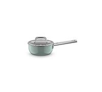 WMF Casseruola con manico e coperchio FUSIONTEC MINERAL PRO 16 cm Eucalyptus Haze verde chiaro