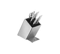 WMF Grand Gourmet Set 6 pezzi, 4 coltelli forgiati e forbici, realizzati in Germania, con supporto FlexTec in acciaio inox