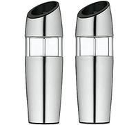 WMF Ceramill Set di 2 macinini elettrici per Sale e Pepe, Ceramica, Acciaio Inox, 2 unità