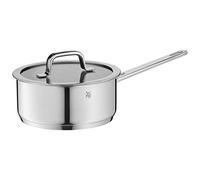 WMF Compact Cuisine Casseruola 20 cm, coperchio in vetro, pentola piccola 2,5 l, pentola per latte a induzione, acciaio inox Cromargan lucido, scala interna non rivestita