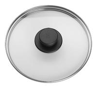WMF Coperchio di ricambio in vetro 22 cm, coperchio per pentole a pressione da 3 l, 4,5 l, 6,5 l e 8,5 l, vetro resistente al calore, manico in plastica, lavabile in lavastoviglie
