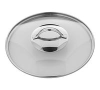 WMF Coperchio per padella, 24 cm, coperchio in vetro con manico rotondo in metallo, coperchio per pentole e padelle, vetro resistente al calore, lavabile in lavastoviglie