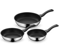 WMF Devil Set di padelle, 3 pezzi, 20 cm, 24 cm, 28 cm