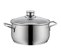 Wmf Diadem Plus Casseruola Bassa Con Coperchio, In Acciaio Inox 18/10, 24 Cm, Argento