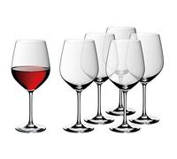 WMF Easy Plus - Set di 6 Bicchieri da Vino, 700 ml, in Cristallo, Lavabili in lavastoviglie, Trasparenti