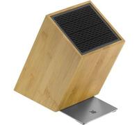 WMF FlexTec bamboe 1893854500 Ceppo portacoltelli con inserto in setole di nylon Bamboo, Acciaio inox Legno