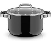 WMF Fusiontec Mineral Pro 0520025290 - Pentola con coperchio, 20 cm, resistente ai graffi, a induzione, adatta a tutti i piani cottura, Made in Germany, colore: Nero