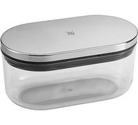 WMF Grattugia parmigiana con contenitore e coperchio, 15 x 8,5 x 7 cm, grattugia per formaggio, acciaio inox Cromargan, plastica, grattugia per formaggio