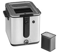 WMF Küchenminis - Mini friggitrice con grasso/olio, 1000 W, contenitore dell'olio estraibile, per patatine fritte croccanti, in acciaio inox opaco