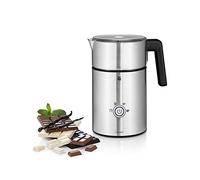 WMF, Lono Milk & Choc, macchina per schiuma a induzione, per schiuma di latte calda e fredda e cioccolata calda, Cromargan opaco e argento