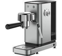 WMF Lono Silk - Macchina per caffè espresso con filtro da 1350 Watt, con 2 inserti, per 1-2 tazze, espresso, 15 bar, crema Assist, ugello per schiumalatte, effetto anti-impronte, acciaio inox opaco