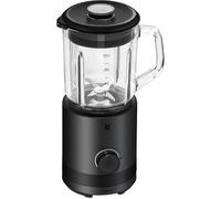 WMF Minis Frullatore da cucina 0,8 l, frullatore da 400 Watt, frullatore in acciaio inox Cromargan, piccolo con brocca di vetro, 5 velocità, funzione pulsante, perfetto per 1-2 porzioni, nero