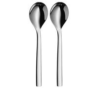 WMF Nuova - Set di 2 cucchiai per cereali, 16,5 cm, cucchiaio per yogurt, cucchiaio per cereali, in acciaio inox Cromargan, cucchiaino da tè, cucchiaino da caffè lucido, lavabile in lavastoviglie