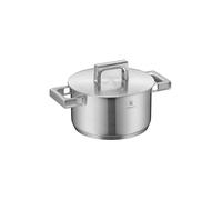 WMF Ultimate Cool - Pentola grande 20 cm, coperchio in acciaio inox, a induzione da 3,4 l, in acciaio inox Cromargan opaco, manici che riducono il calore, pentola a induzione con scala interna,