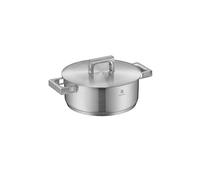 WMF Profi Resist Padella a nido d'ape a induzione, 24 cm, in acciaio inox antigraffio con rivestimento multistrato, manico in acciaio inox, adatta a tutti i piani cottura, resistente al forno
