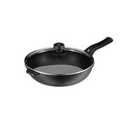 WMF Permadur Premium Wok Padella 30 cm a induzione, coperchio in vetro con apertura per vapore, Wok rivestito in alluminio