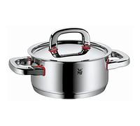 WMF Premium One - Casseruola bassa con coperchio, in acciaio INOX 18/10, 16 cm