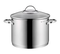 WMF Provence Plus - Pentola per zuppa di Verdure a induzione, 24 cm, Coperchio in Vetro, 8,8 l, in Acciaio Inox Cromargan Lucido, Grande pentola Non Rivestita, Adatta al Forno