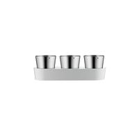 WMF Vaso per erbe gourmet con sistema di irrigazione in 3 parti, giardino delle erbe per la cucina, 36x 12,5x 12,5 cm, per erbe aromatiche fresche, bianco