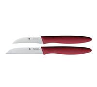 WMF Set di coltelli 2 pezzi – spelucchino e coltello da verdura, lama acciaio, manico plastica Rosso
