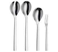 WMF Set di posate 4 pezzi Posate da insalata cucchiaio forchetta Servire NUOVA Cromargan in acciaio inox lucido