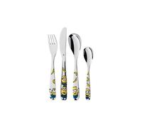 WMF Set posate bimbo Minions, 4 pezzi, posate colorate, posate acciaio inox 18/10