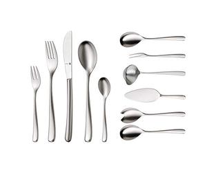WMF Set di Posate Vision per più Persone, costituito da Diversi Elementi, Acciaio Inox, Acciaio Inox, 66-Teilig