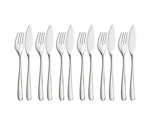 WMF Set di Posate Vision per più Persone, costituito da Diversi Elementi, Acciaio Inox, WMF Vision 12-Teilig Fischbesteck