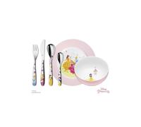 WMF Set posate bimbini Principesse Disney in Acciaio Inox 18/10 Cromargan, set 6 pezzi con Tazza, Piatto, Coltello, Forchetta, Cucchiaio e Cucchiaino
