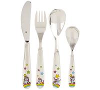 WMF Set posate bimbini Unicorno in Acciaio Inox 18/10 Cromargan, set 4 pezzi con Coltello, Forchetta, Cucchiaio e Cucchiaino