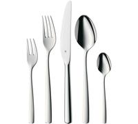 WMF Set Posate Boston 60 Pezzi, con 12 Forchette, 12 Coltelli Forgiati, 12 Cucchiai, 12 Forchettine da Dolce e 12 Cucchiaini in Acciaio Inox 18/10 Lucido, Lavabili in Lavastoviglie