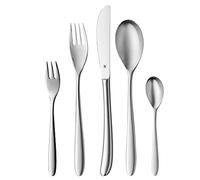 WMF Silk - Set di posate da 12 persone, 60 pezzi, coltello monoblocco, acciaio INOX Cromargan opacizzato, lavabile in lavastoviglie