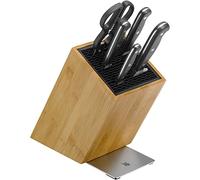 WMF Spitzenklasse Plus - Ceppo di coltelli con set di 6 pezzi, made in Germany, 4 coltelli forgiati, forbici da cucina, FlexTec, Performance Cut