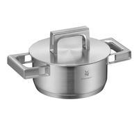 WMF Vitalis Aroma, pentola a vapore in acciaio inox, a induzione, 41 x 27 x 10 cm, teglia da 6,5 l, coperchio in vetro con bordo in silicone, termometro da giardino, in acciaio inox Cromargan non