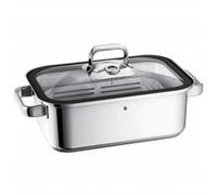 WMF 1741026040 casseruola per arrosto 3,5 L Vetro, Silicone, Acciaio inox