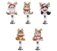 WMFASBAG 2D Flat XMAS Cat Cat Diy Ornaments per Center Console (TF04)