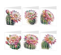 WMFASBAG 6 pezzi Toctoli di auguri Bilanci Art Arts Crafts (Cactus) (HKA096)